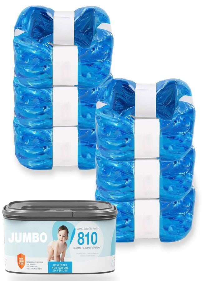 AIMIDODO 6pcs 26FT Compatible with Diaper Genie Pails Jumbo Diaper Pail Refills Classic/Compact/Select 1620 Count - Image 1