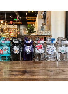 Sanrio 520ml Kids Large-capacity Double Straw Cup Plastic Coffee Water Portable Anti-drop Bottle  - Image 5