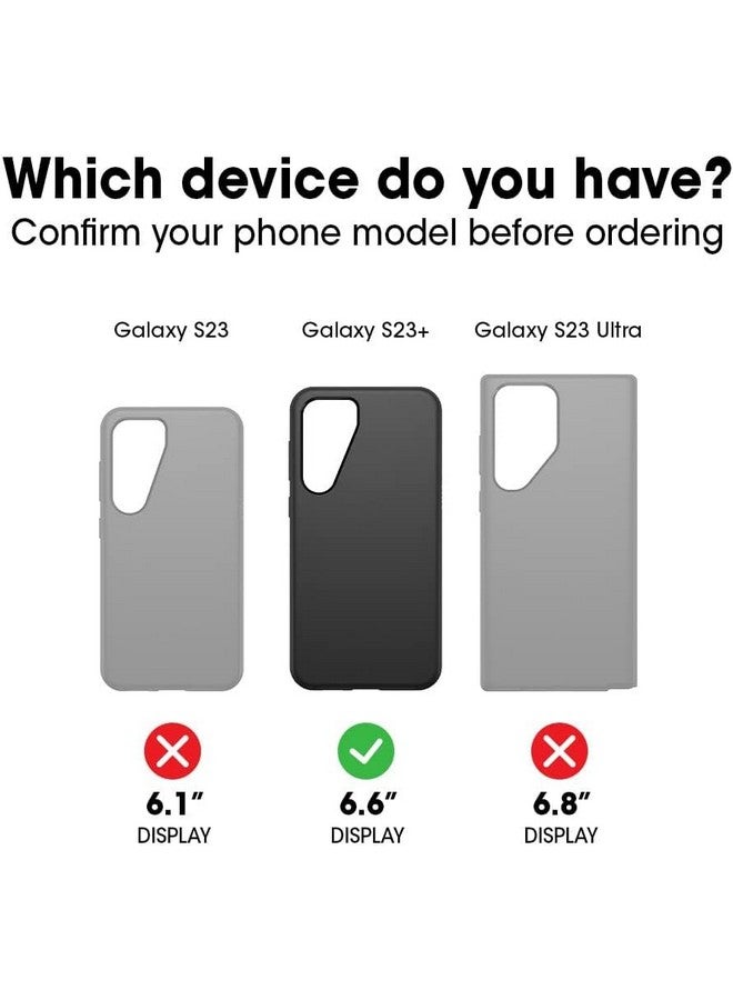 أوتربوكس جراب OtterBox Galaxy S23+ (فقط) - سلسلة Defender - أسود، قوي ومتين - مع حماية للمنافذ - جراب فقط - حماية من الميكروبات - عبوة غير مخصصة للبيع بالتجزئة - Image 1