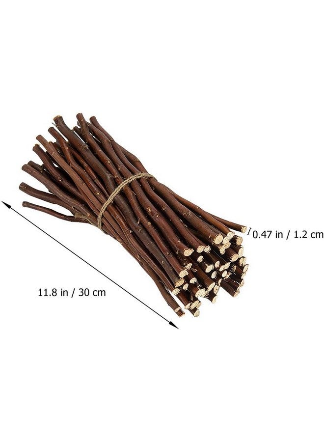 KODORIA 50Pcs Wood Log Sticks Wooden Crafting Sticks Diy Wood Sticks Wood Branches Tree Twigs Wedding Accessories For Wedding Party Decor - Image 2
