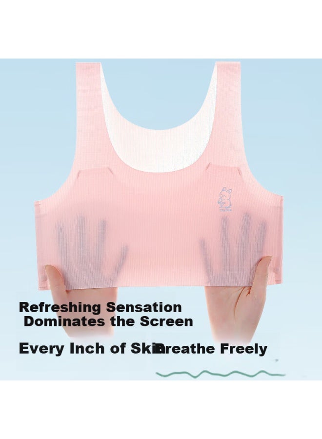 Red Bean Hodo Girls' Developmental Period Bra Thin Seamless Breathable Vest For Primary And Middle School Students - Image 3