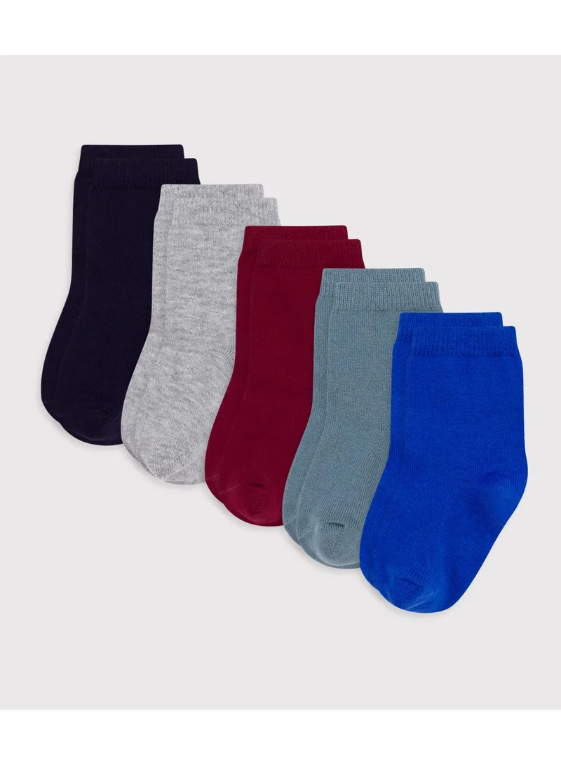 بيتي باتو جوارب قطنية سادة للأطفال - عبوة من  قطع