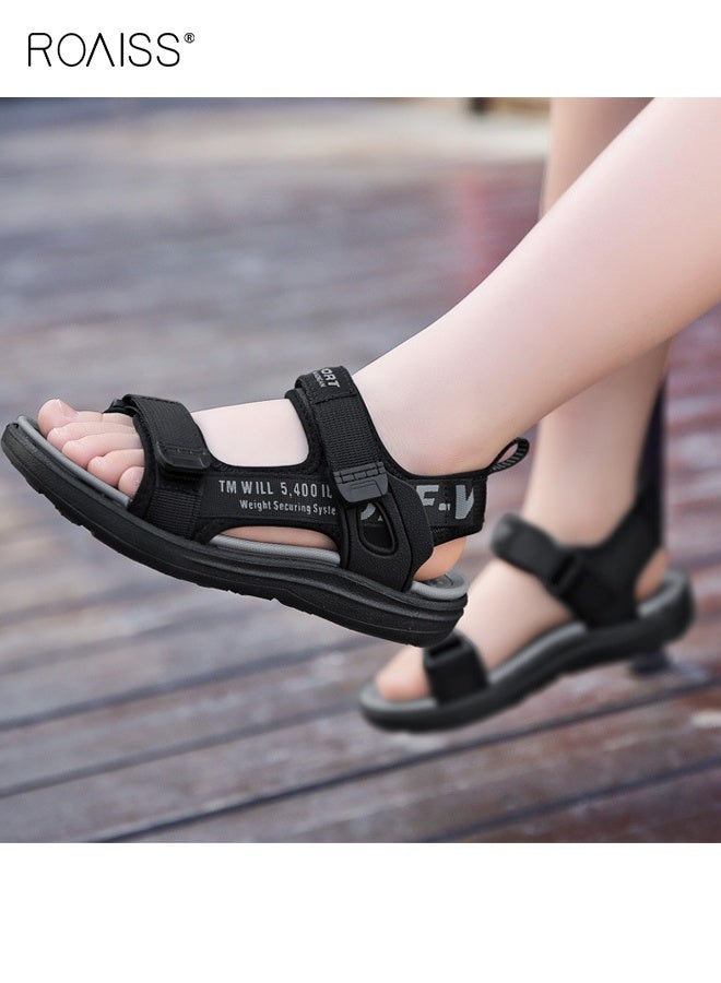 رويس صندل صيفي للأولاد، صندل رياضي مريح بنعل غير قابل للانزلاق، حذاء شاطئي خفيف الوزن قابل للتنفس للأطفال، مناسب للأنشطة الخارجية - Image 4