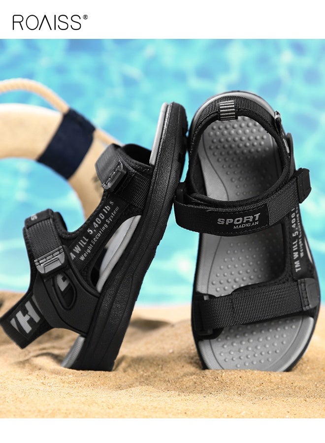رويس صندل صيفي للأولاد، صندل رياضي مريح بنعل غير قابل للانزلاق، حذاء شاطئي خفيف الوزن قابل للتنفس للأطفال، مناسب للأنشطة الخارجية - Image 3