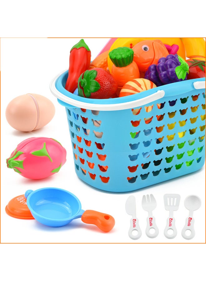 ألعاب الأولاد والبنات لعب منزل الأطفال مطبخ محاكاة الخضار والفواكه قطع الموسيقى تقطيع الخضار بالجملة اللون: شرائح البصل - Image 2