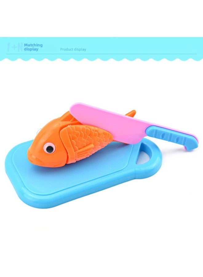 ألعاب الأولاد والبنات لعب منزل الأطفال مطبخ محاكاة الخضار والفواكه قطع الموسيقى تقطيع الخضار بالجملة اللون: شرائح البصل - Image 4