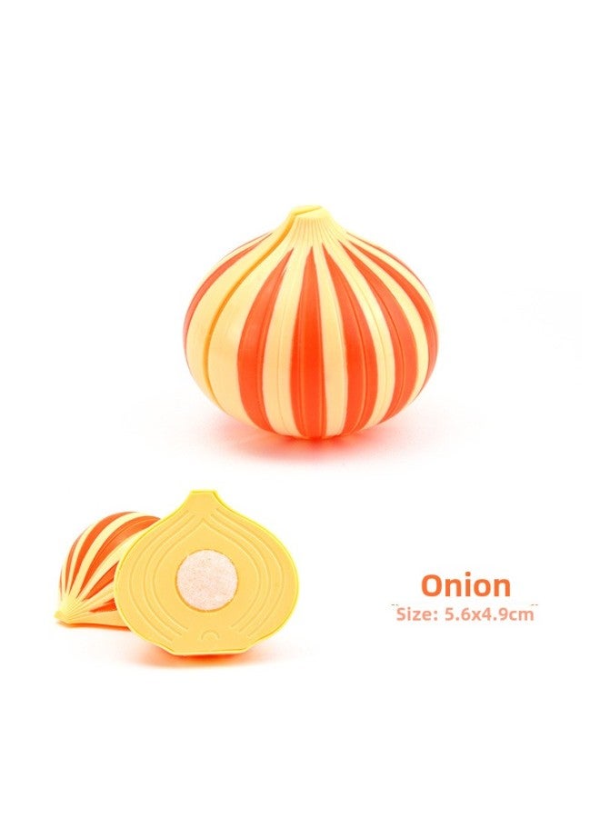 ألعاب الأولاد والبنات لعب منزل الأطفال مطبخ محاكاة الخضار والفواكه قطع الموسيقى تقطيع الخضار بالجملة اللون: شرائح البصل - Image 1