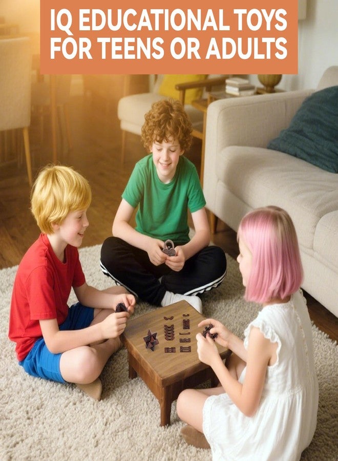 Mytothfy 8 Pcs Brain Teaser Puzzles for Adults Teens - Metal Puzzles 3D Puzzle Game Toys for Adults Teens - Unlock Interlocking Puzzle Adult IQ Education Smart Toys - Image 5