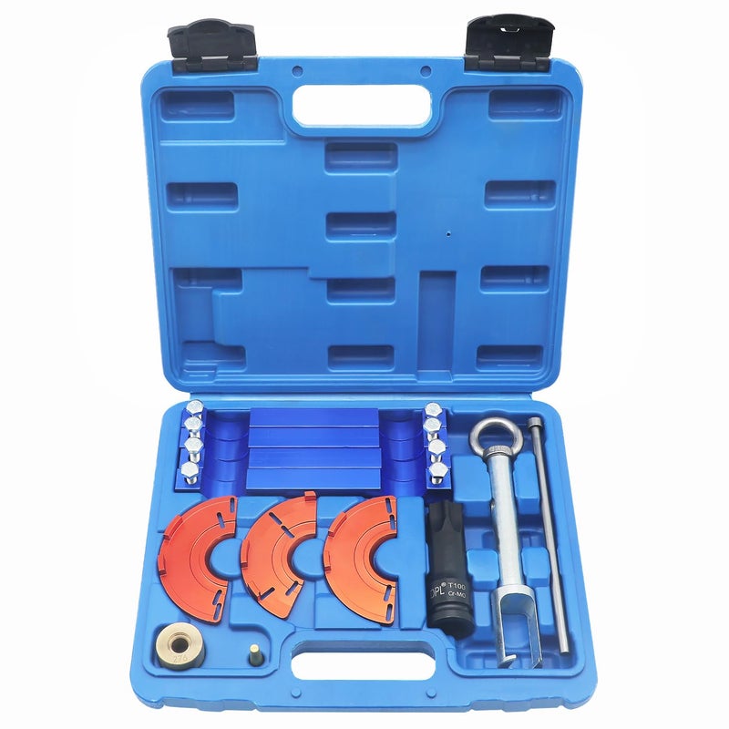 DPTOOL Engine Camshaft Timing Tool Kit Compatible with Mercedes Benz M157 M276 M278 with Camshaft Adjuster Tool Injector Seal Install Replace Tool Replace 276589014000 278589002300