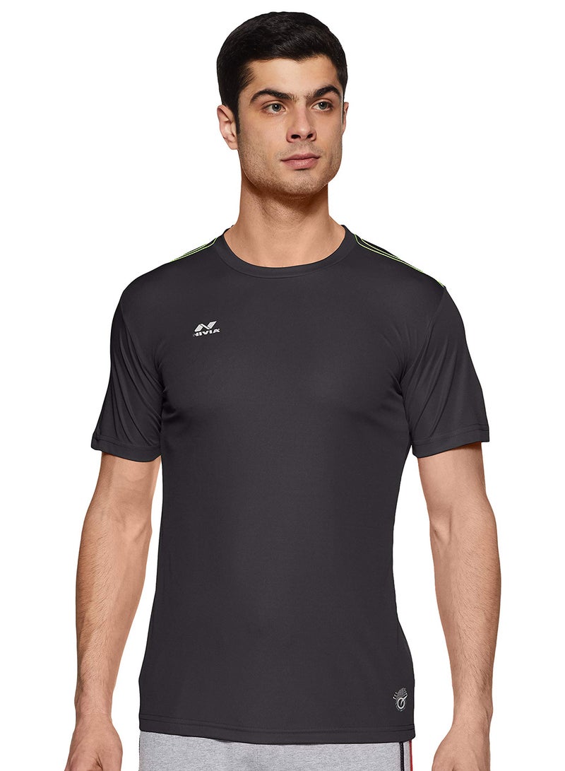 Nivia Step Out & Play 2205M9 | Hydra -1 Fitness Jersey | Material : Polyester | Size : Medium | Regular Fit | Comfort | Standard  - Image 1