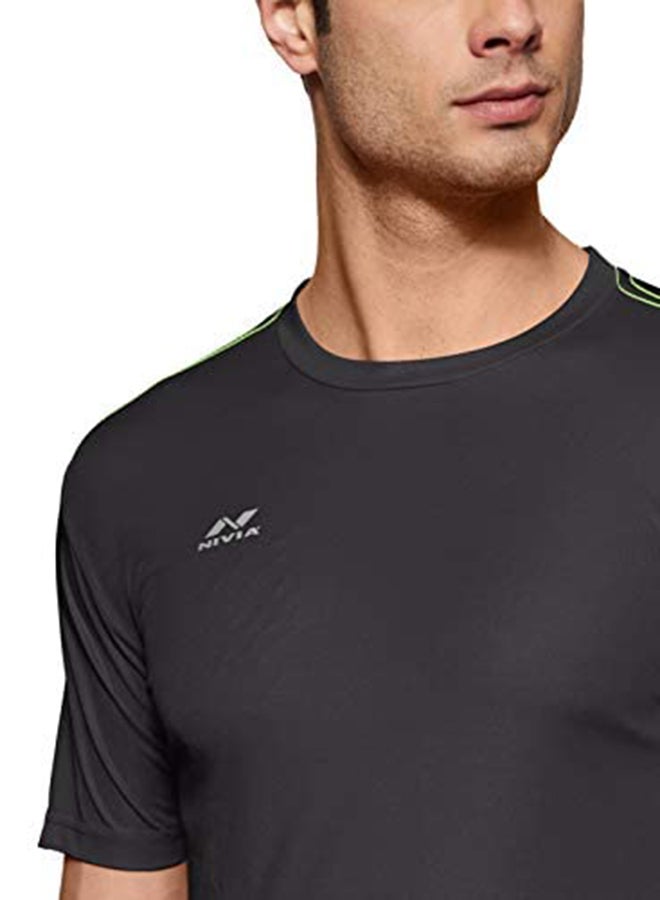 Nivia Step Out & Play 2205M9 | Hydra -1 Fitness Jersey | Material : Polyester | Size : Medium | Regular Fit | Comfort | Standard  - Image 4