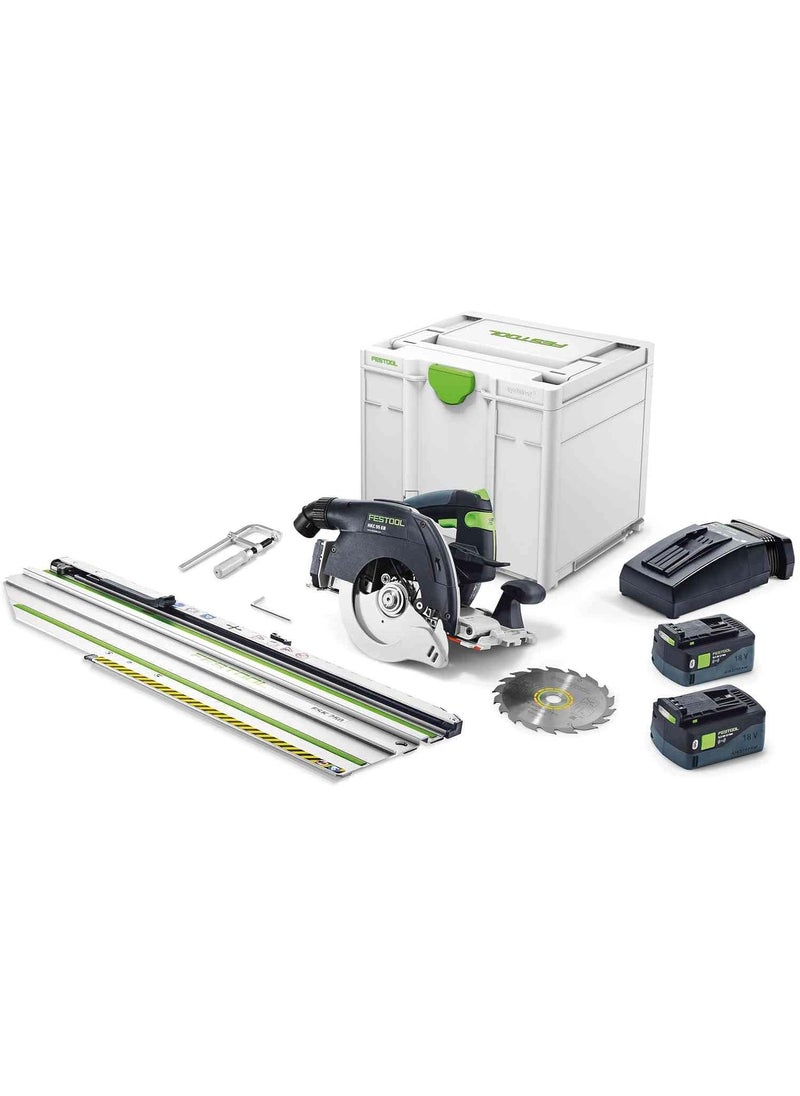Festool Festool 577663 Cordless Carpentry Track Saw HKC 55 18V 50 Ah EBIFSet with FSK 250 Guide Rail  - Image 1