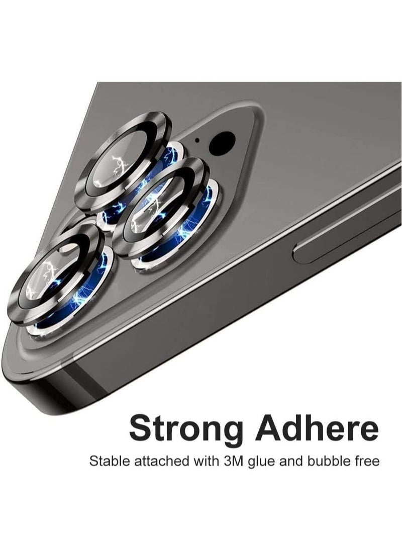 Raxoom iPhone 15 Pro Max/iPhone 15 Pro Camera Lens Protector, [Keep Lens Original Design] 9H Tempered Glass Camera Cover Screen Protector Accessories (iPhone 15 Pro/15 Pro Max, Blue) - Image 3