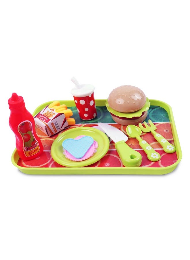 Toyshine Toyshine Fast Food Party Play Food Set, Pretend Play Food Toy | Best Gifts Food Playset for Boys Girls Kids - B  - Image 1