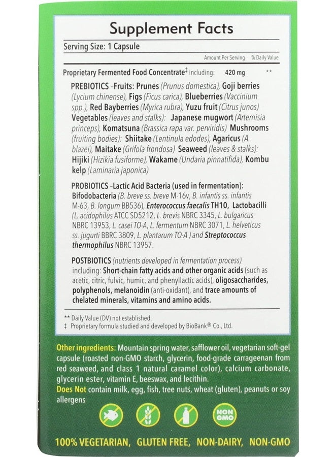 essential formulas Dr. Ohhira's Probiotics Original Formula with 3 Year Fermented Prebiotics, Live Active Probiotics and The only Product with Postbiotic Metabolites, 60 Capsules - Image 2