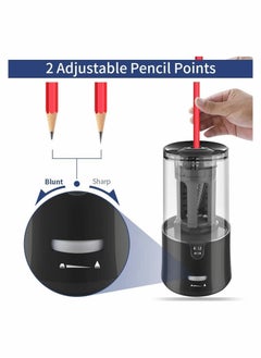 Y&D Electric Pencil Sharpener Rechargeable and Autostop Large Professional Art for 6 to 12mm Pencils Classroom Office Home Kids Teachers Artists  - Image 5