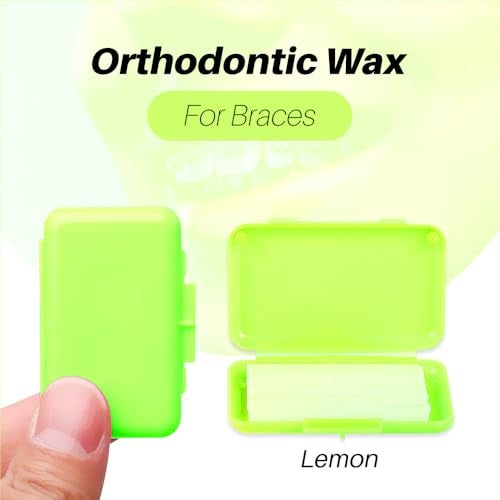 Dentosmile (Lemon Flavored) Orthodontic Wax For Braces/Patient Relief Wax Dental Wax For Braces Support Wax To Relieve Irritation And Pain - 5 Strips Per Box (1) - Image 2