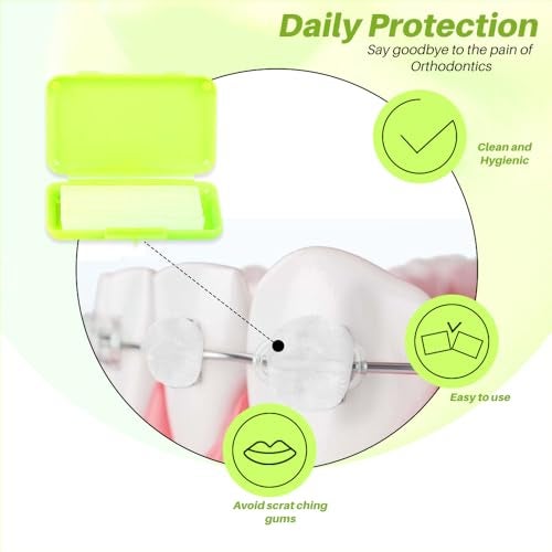 Dentosmile (Lemon Flavored) Orthodontic Wax For Braces/Patient Relief Wax Dental Wax For Braces Support Wax To Relieve Irritation And Pain - 5 Strips Per Box (1) - Image 3