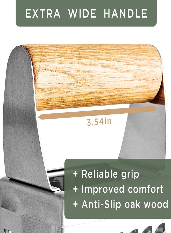 WALDWERK Premium Grater with Etched Stainless Steel Blades - Grater for Kitchen with Oak Wood Base - Box Grater with 4 Sides for Parmesan Cheese, Vegetables, Carrots, or Potatoes - Cheese Grater - Image 5