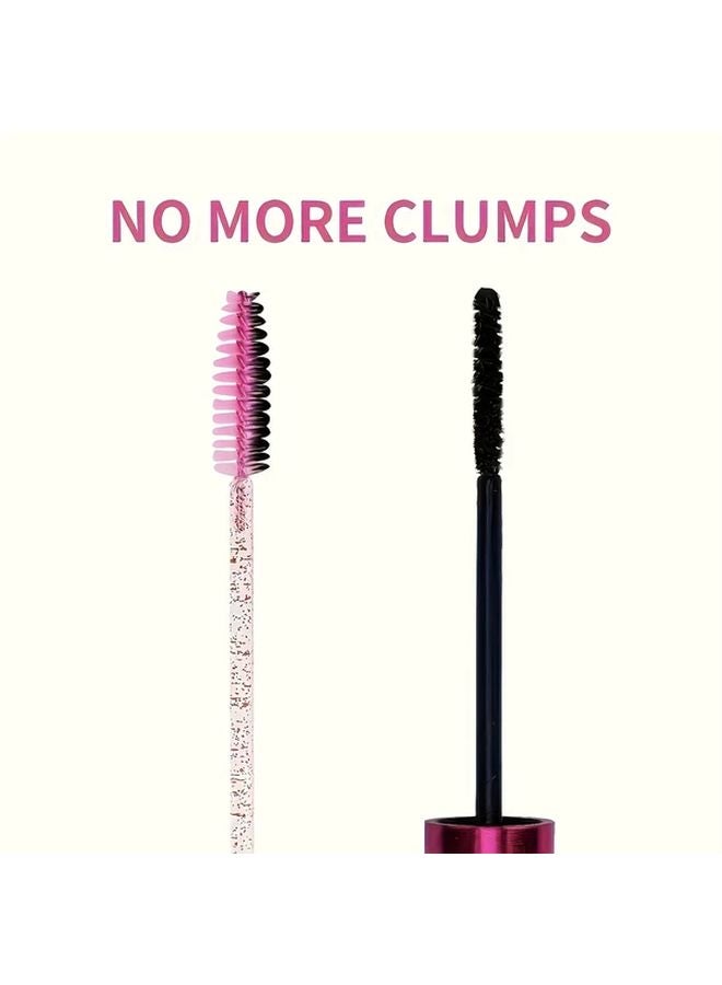 White Crystal Rod Mascara Brush Set Eyelash Extension Tools - Image 5