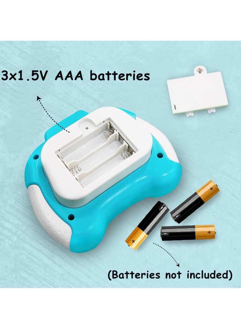 UKR Kids Quick Push Pop It Toy – Light Up Bubble Pop Fidget Toy | Rainbow Push Pop Game for Stress Relief & Anxiety | Handheld Sensory Toy for Toddlers & Kids (Blue) | Interactive Focus & Relaxation Toy - Image 4