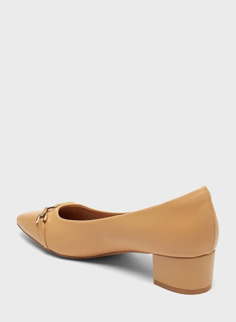 ELLE Close Toe Low Heels Pumps