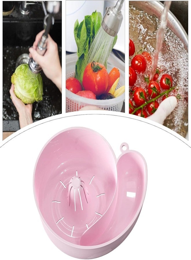 RASOFAB Zwerlin Snail Shape Drain Basket Vegetable and Fruit Washer, Snail-Shaped Berry Washer Spinner Bowl, Portable 2-in-1 Drainer & Washing Basin for Home Kitchen, Salad Prep, Cleaning, Sink Colander Tool - Image 4