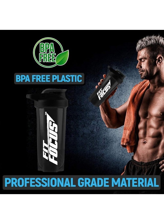 FIT FOCUS Gym Shaker Bottle for Protein Shake | Wrist Band | Gripper | Exerciser Gripper | Shaker with Gripper | 700ML Shaker | Wrist Support Band | Exercise Gripper for Fitness & Sports (Green) - Image 2