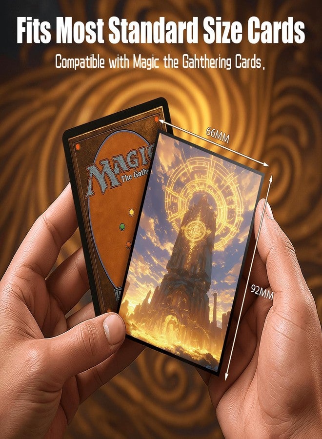 Kiiransr MTG Card Sleeves - Plains - Utility Lands Series - Ultra Clear Front & Matte Finish Back, 100 Count Standard Size Matte Art Sleeve for Magic The Gathering - Image 4