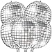 Skylety 5 Pcs Silver Disco Ball Balloons 22 Inches Big 4d Foil Large Laser Metallic Mirror Balloon for Disco 70s 80s 90s Dance Birthday Party Wedding Ceremony - Image 3