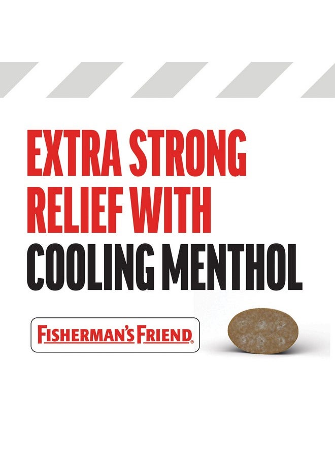 FISHERMAN'S FRIEND Cough Drops, Cough Suppressant And Sore Throat Lozenges, Original Extra Strong, 10Mg Menthol, 480 Drops (12 Packs Of 40)  - Image 3