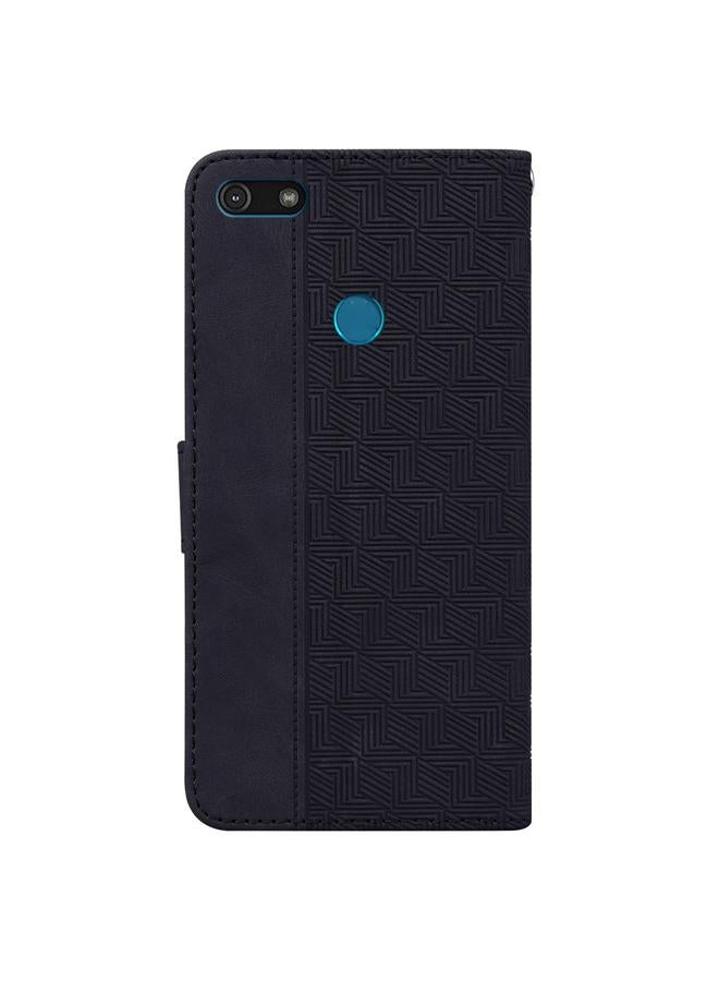 اس-توب جراب لهاتف موتورولا موتو E6 بلاي، جراب جلدي منقوش هندسيًا - Image 3