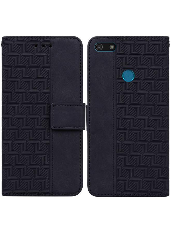 اس-توب جراب لهاتف موتورولا موتو E6 بلاي، جراب جلدي منقوش هندسيًا - Image 1