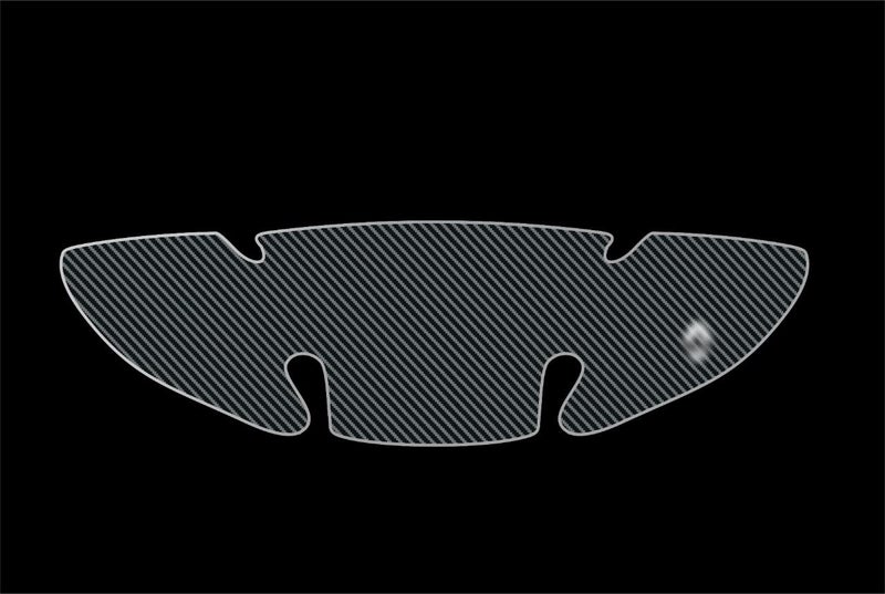 BIG FLAG BFRC 3D Gel Finish Car Door Carbon Fiber Handle Cup Scratch Guard Sticker Universal for Specific Brand (Pack of 4) (MRDRCFVAR) (Duster_KWID) - Image 1