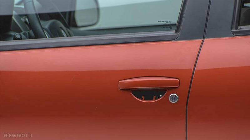 BIG FLAG BFRC 3D Gel Finish Car Door Carbon Fiber Handle Cup Scratch Guard Sticker Universal for Specific Brand (Pack of 4) (MRDRCFVAR) (Duster_KWID) - Image 3