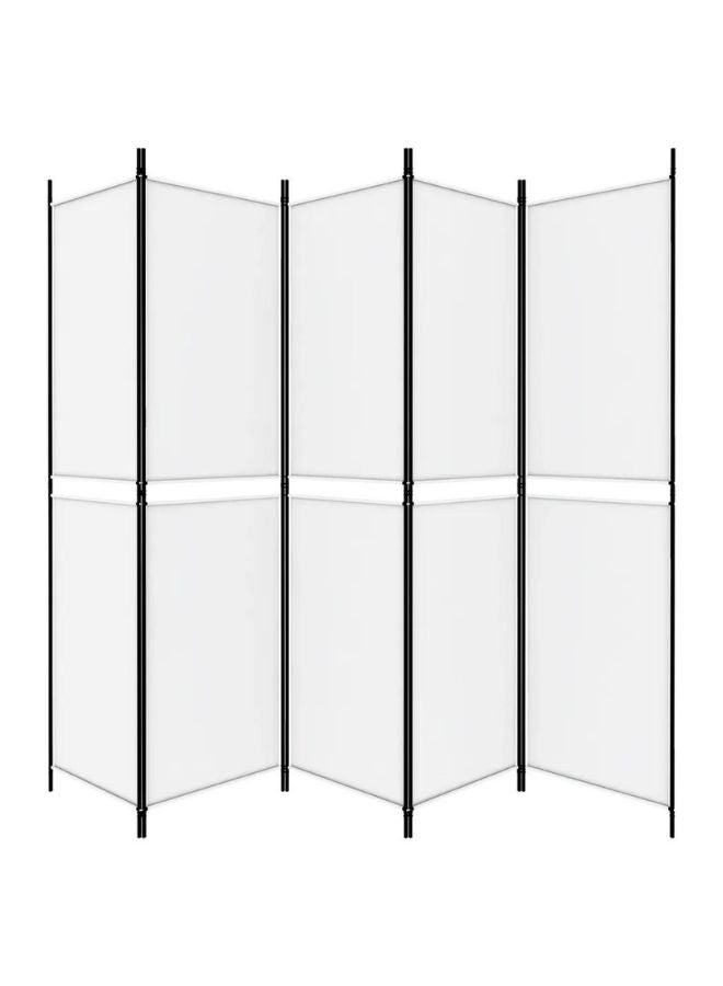 فيداكسل مقسم غرف 5 ألواح أبيض مقاس 250x200 سم قماش  - Image 2