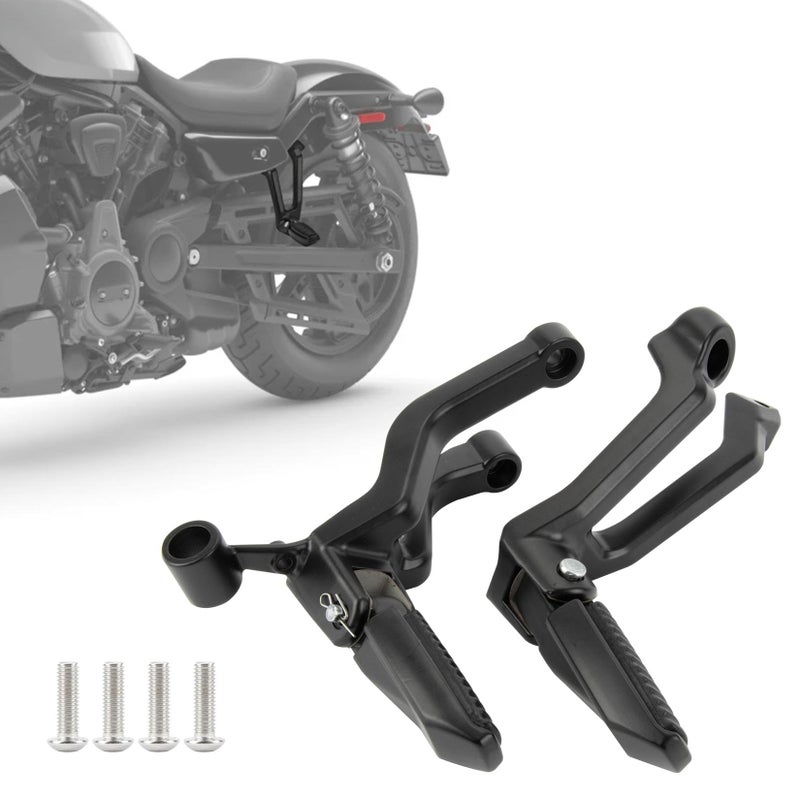 Nightster 975 RH975 Passenger Pegs  PSLER Motorcycle Foot Peg Rear Pedals Footrest Mount WMounting Bracket Foldable for Nightster975 rh975 20212025 and for Special RH975S 20232025