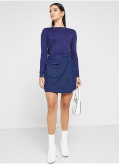 WHISTLES High Waist Wrap Skirt  - Image 4
