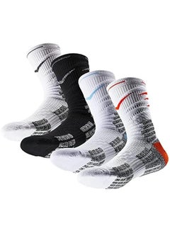 Joyelink 4 Pairs Cotton Soft Funny Dress Socks for Men & Women - Funky Casual Crazy Colorful Patterned Funny Fruit Cartoon Cool Novelty Crew Socks Pack  - Image 1