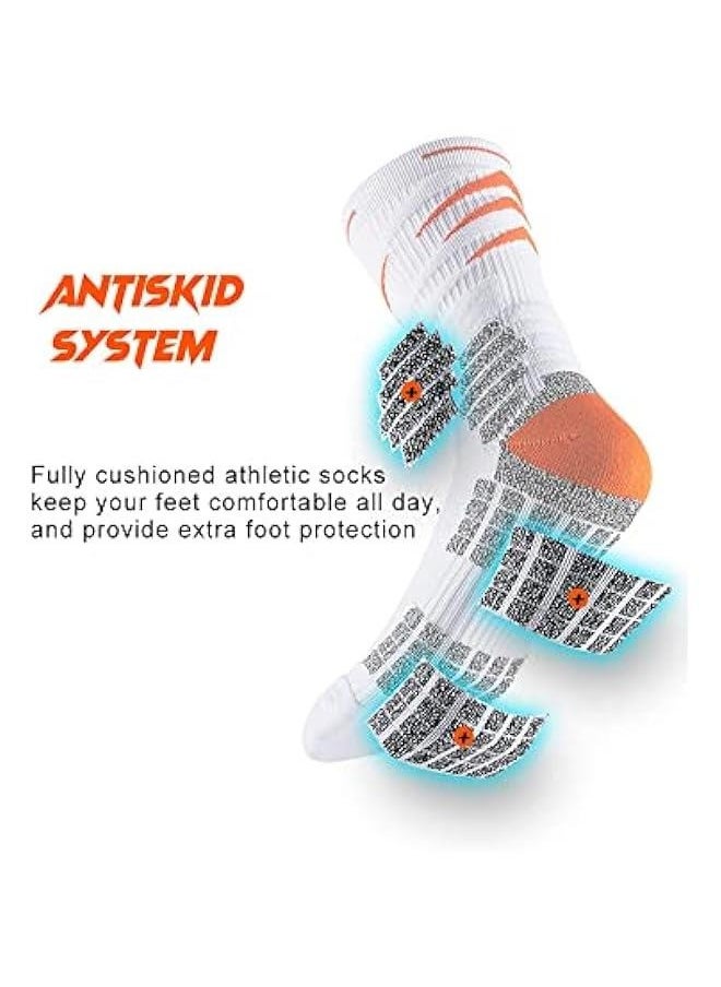 Joyelink 4 Pairs Cotton Soft Funny Dress Socks for Men & Women - Funky Casual Crazy Colorful Patterned Funny Fruit Cartoon Cool Novelty Crew Socks Pack  - Image 3