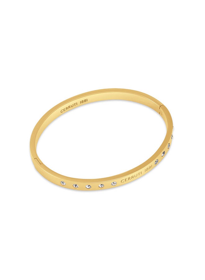 CERRUTI 1881 Isadora Gold Cerruti Branding Bangle for Women - Image 3