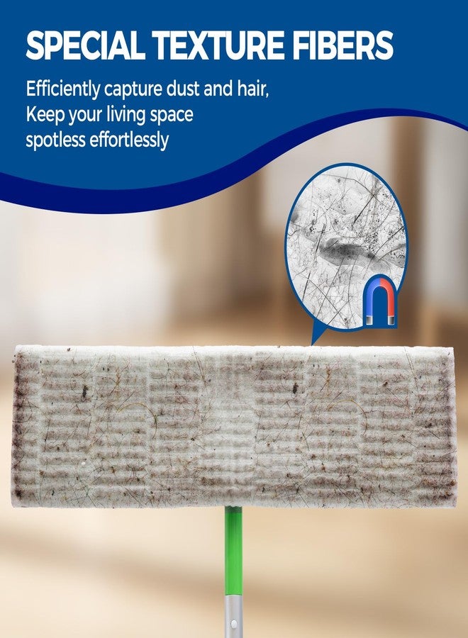 PEACHICHA XL Dry Mop Refills Dust Sweeping Cloths Disposable Mop Pads for XL Sweeper X Large Floor Cleaning Mop Refills, 9.84x17.71 Inch, 40 Count - Image 2