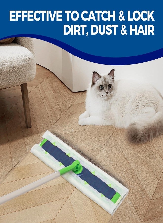 PEACHICHA XL Dry Mop Refills Dust Sweeping Cloths Disposable Mop Pads for XL Sweeper X Large Floor Cleaning Mop Refills, 9.84x17.71 Inch, 40 Count - Image 4