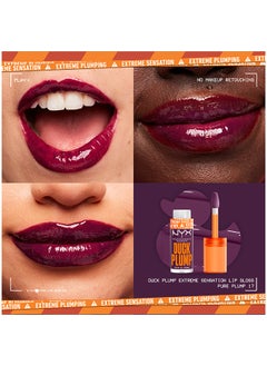 NYX PROFESSIONAL MAKEUP Duck Plump Lip Plumping Lacquer - Pure Plum-P  - Image 4