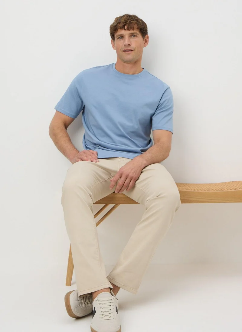 Matalan Light Blue Essential Crew Neck T-Shirt
