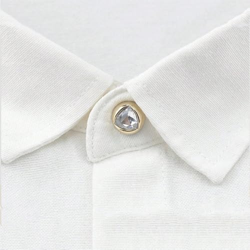 LUVINA 10Pcs Button for Women Shirt Button for Clothing Dress Supplies Clothing Bags Accessories Supplies DIY Crafts, Brooch for Women Shirt Brooch Cover up Buttons (Diamond (10pc)) - Image 3