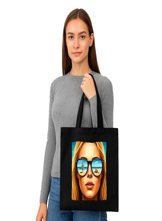 PrintingZone Printed Tote Bag For Women| Designer Canvas Printed Tote Bag for Women for Office & College - Image 2