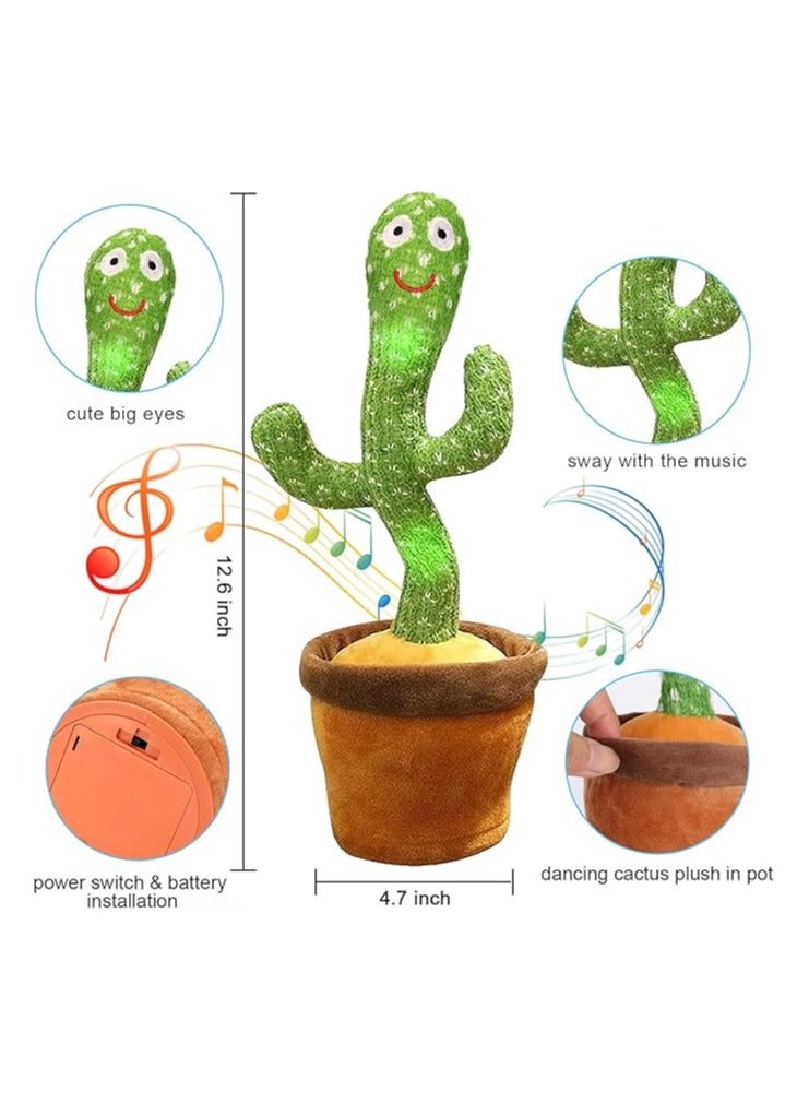 Bear Dancing CactUS Toys, Recording CactUS, Singing CactUS Toy, Talking CactUS PlUSh Toy For Home Decoration And Children Playing, Best CactUS Gift For Your Baby Including 120 MUSic  - Image 4