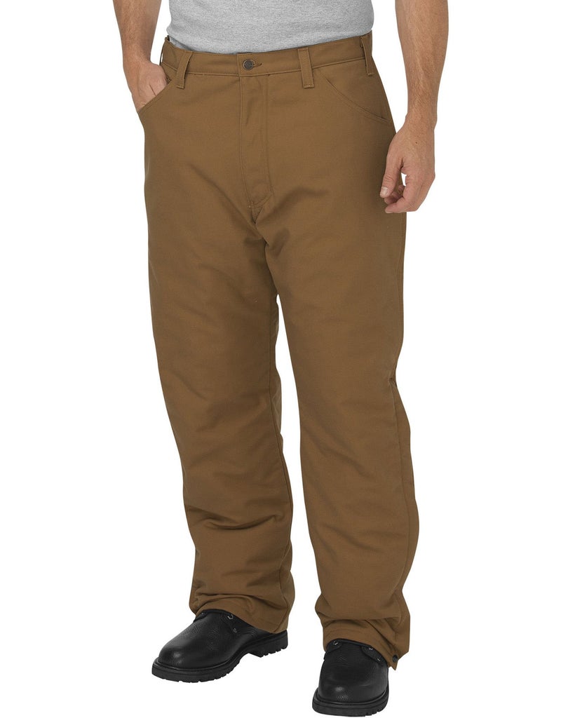 Dickies Men's Flame-Resistant Insulated Pant, Brown Duck, 3X - Image 1