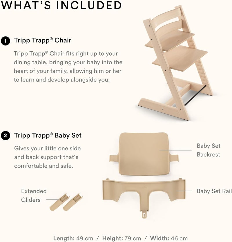 Stokke Tripp Trapp Baby High Chair with Baby Set - Image 4